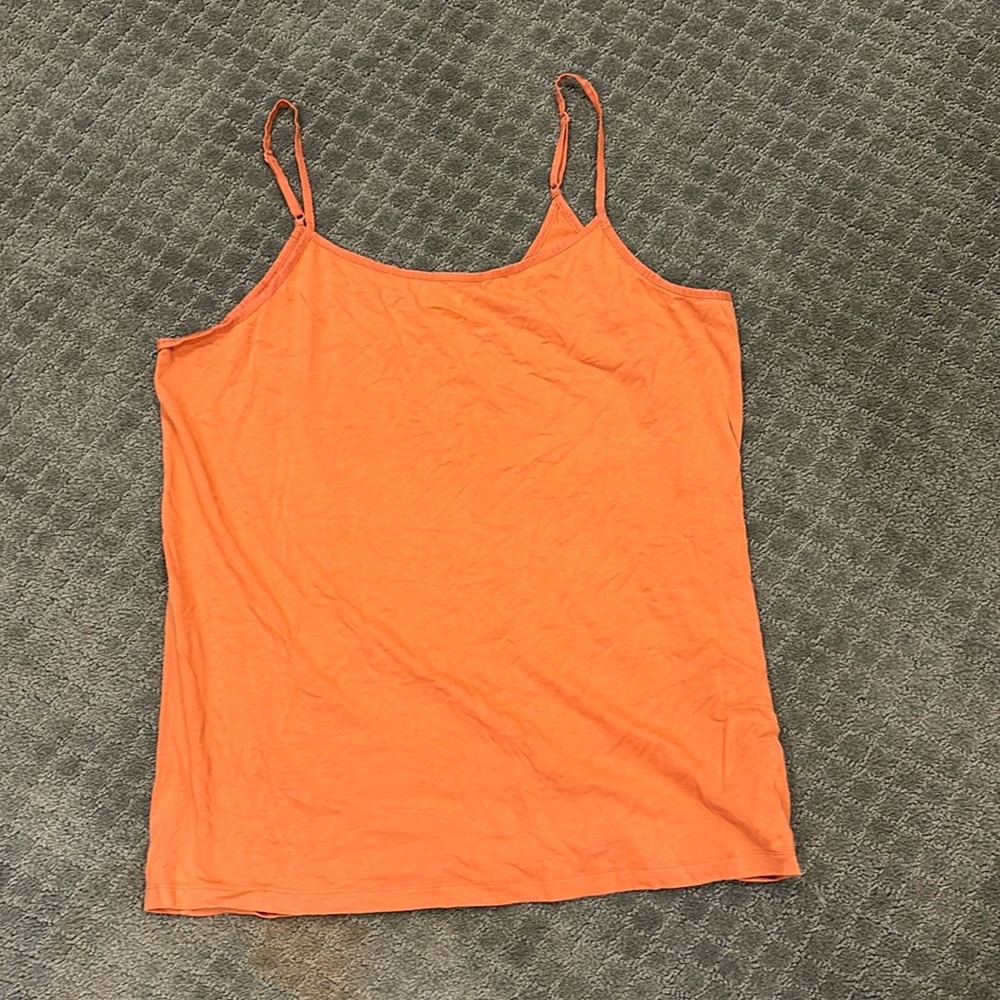 time and tru orange tank top